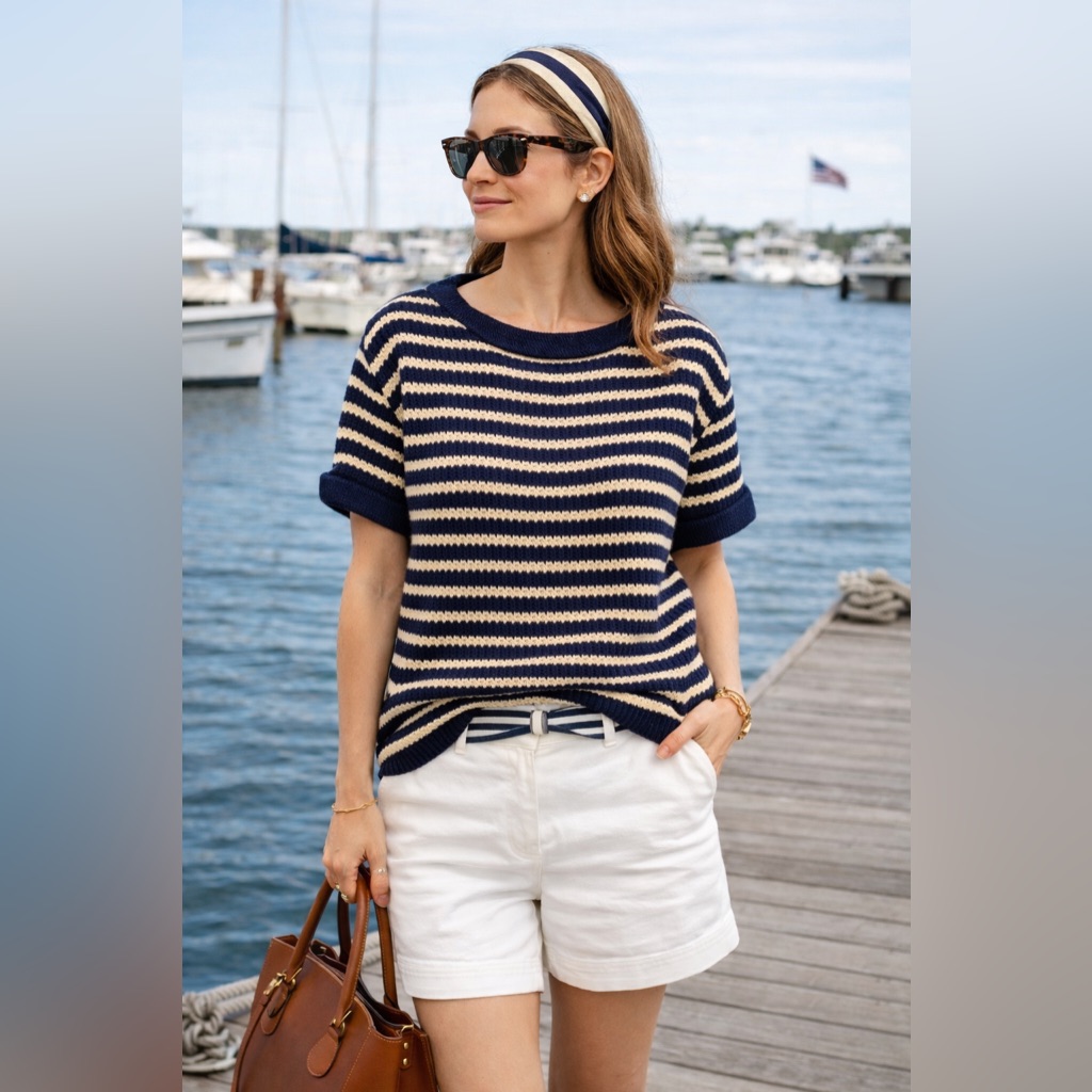 Calypso St Barth Chunky Knit Rolled Neck Sweater Preppy Nautical Quiet Luxury